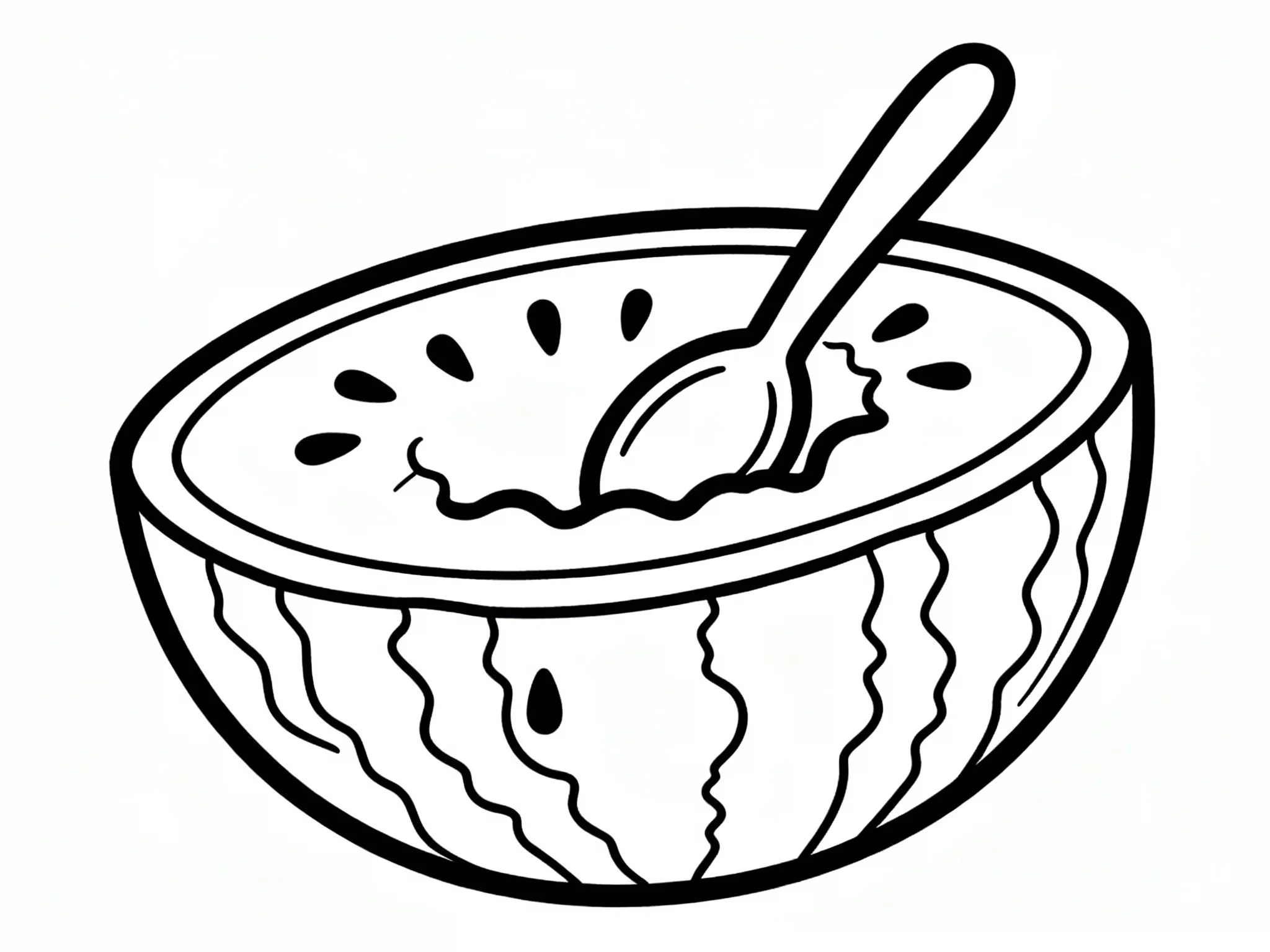 Watermelon with Spoon