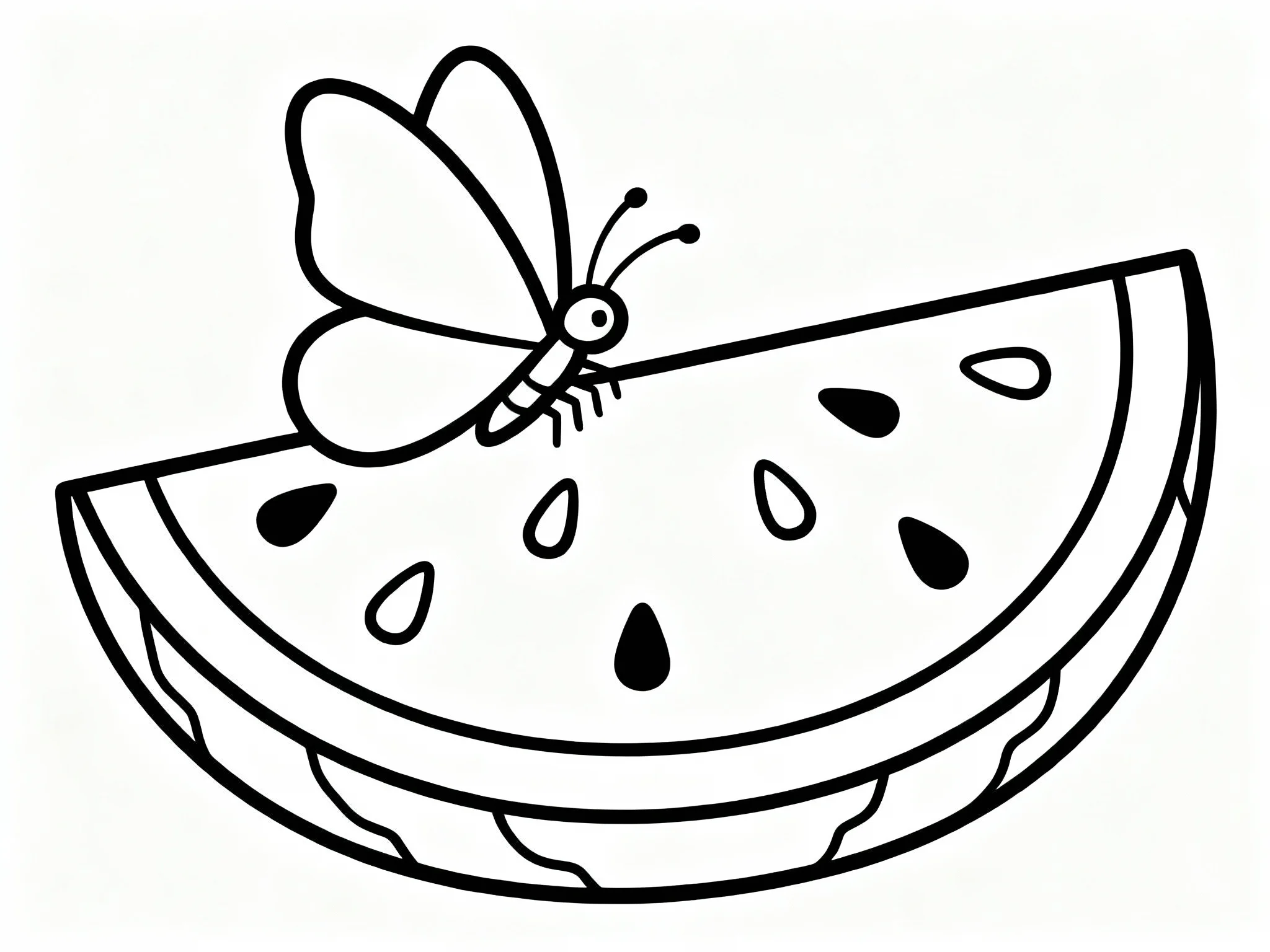 Watermelon and Butterfly