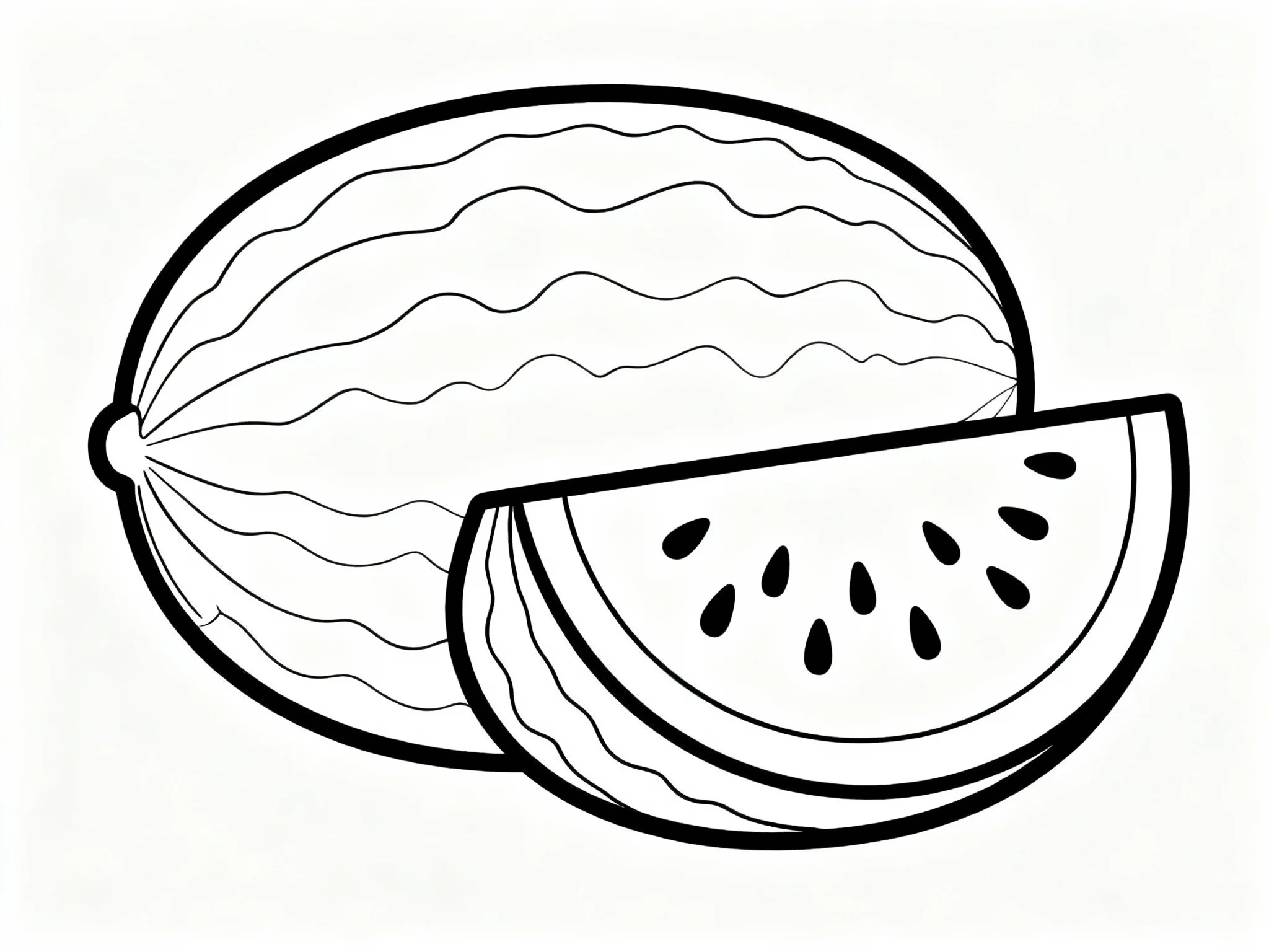 Watermelon Slice Half