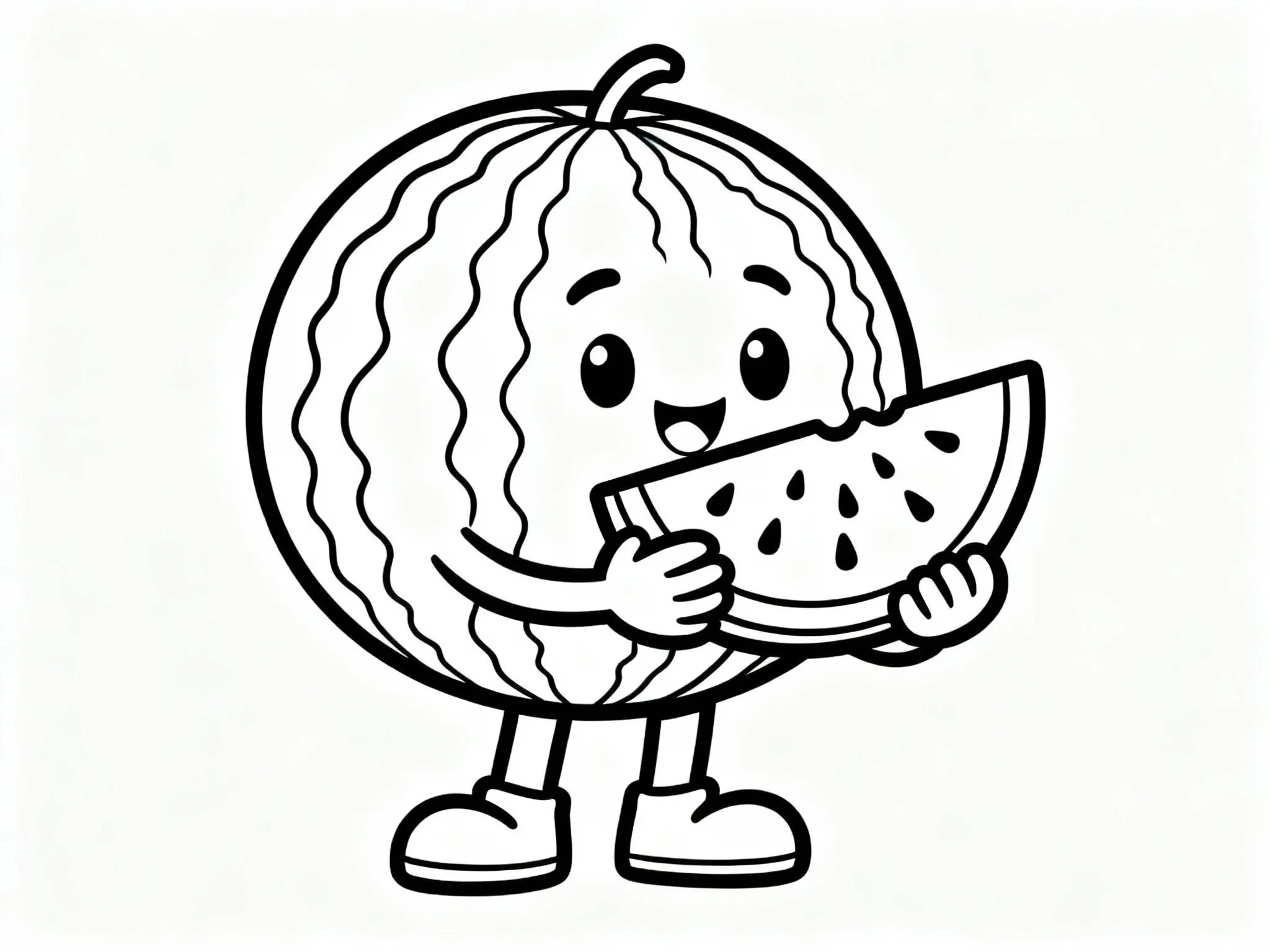 Watermelon with Hands