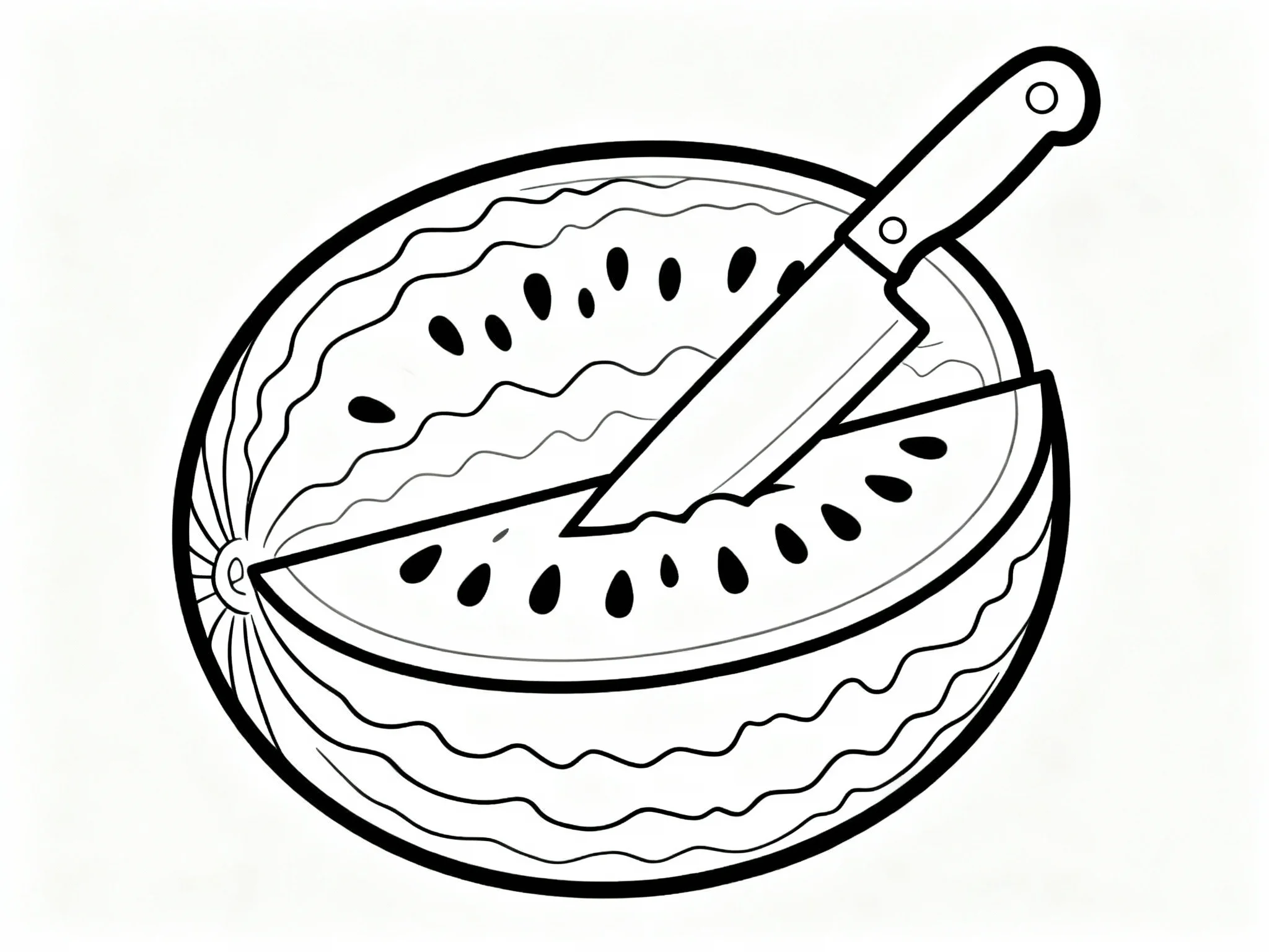 Watermelon and Knife