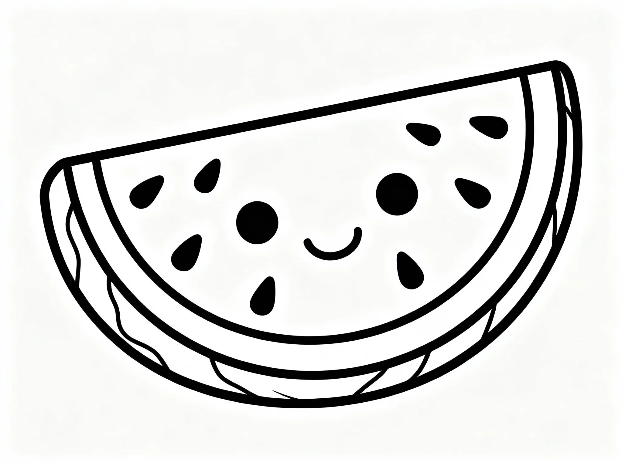 Happy Watermelon Face