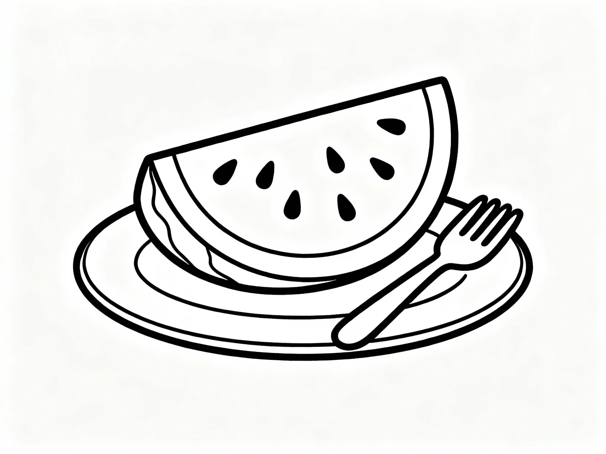 Watermelon on Plate