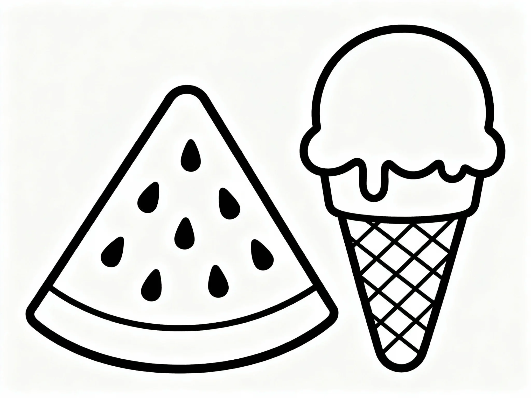 Watermelon and Ice Cream