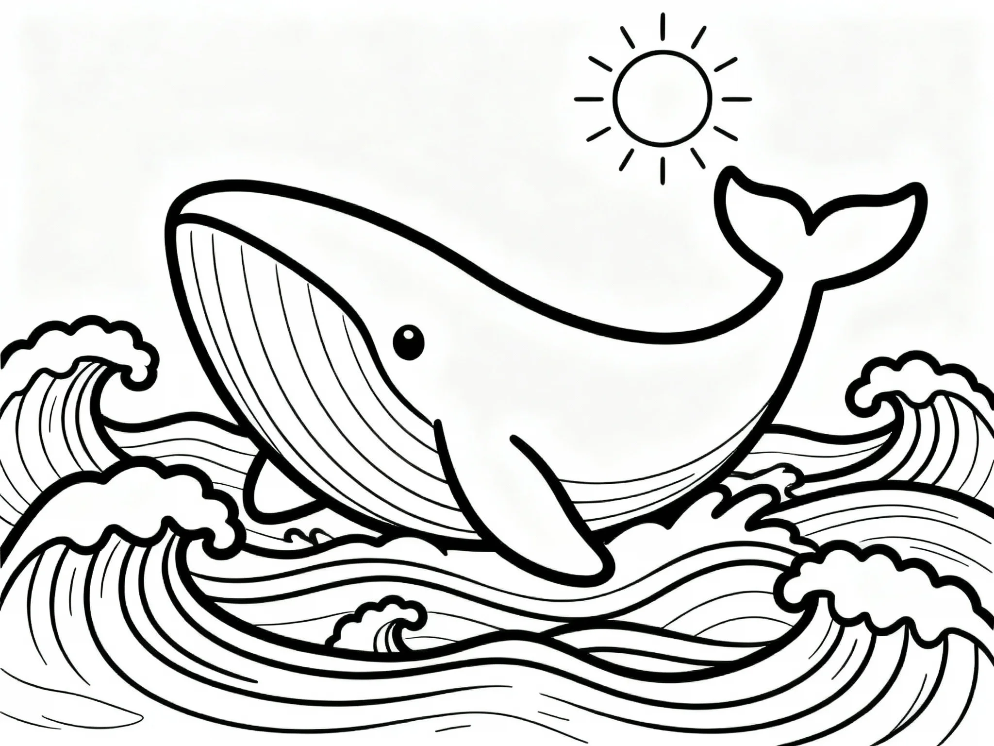 Whale in Waves