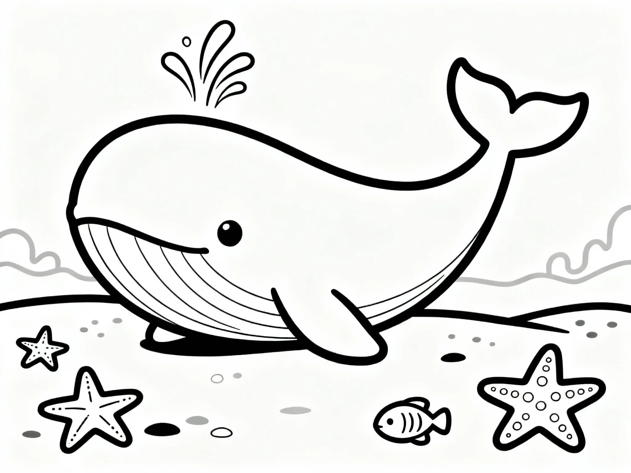 Whale with Starfish