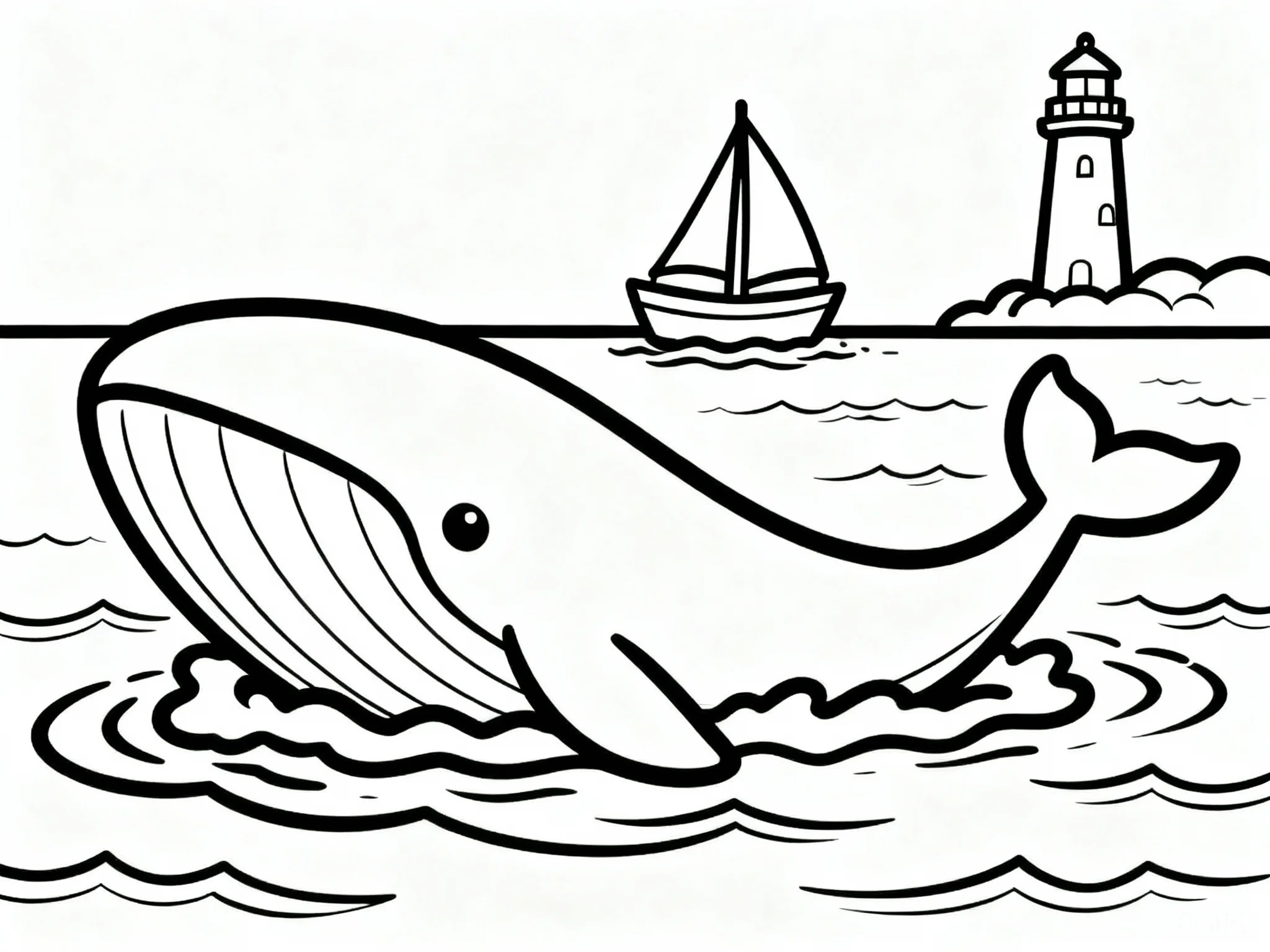 Whale with Sailboat
