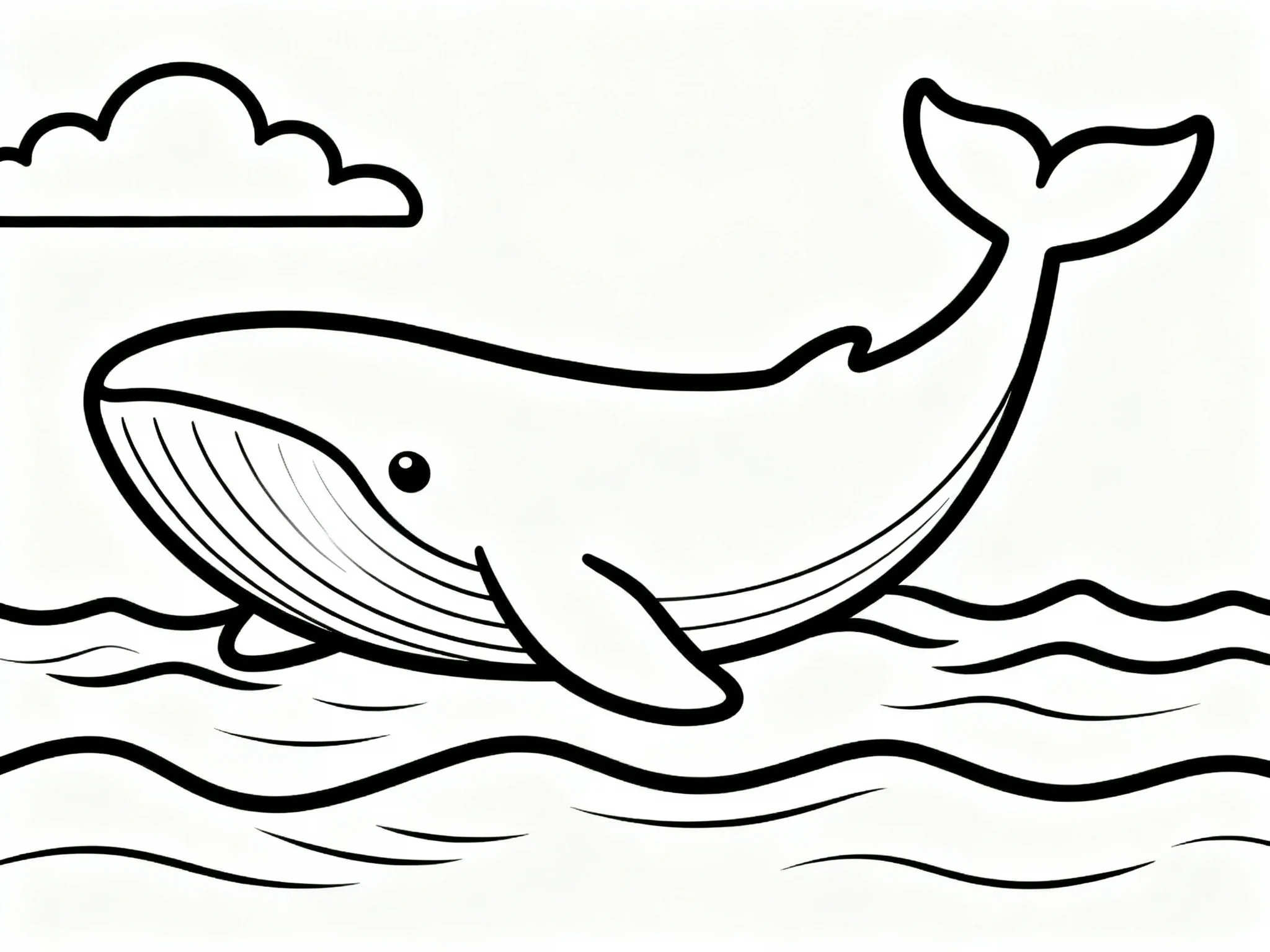 Peaceful Whale Profile