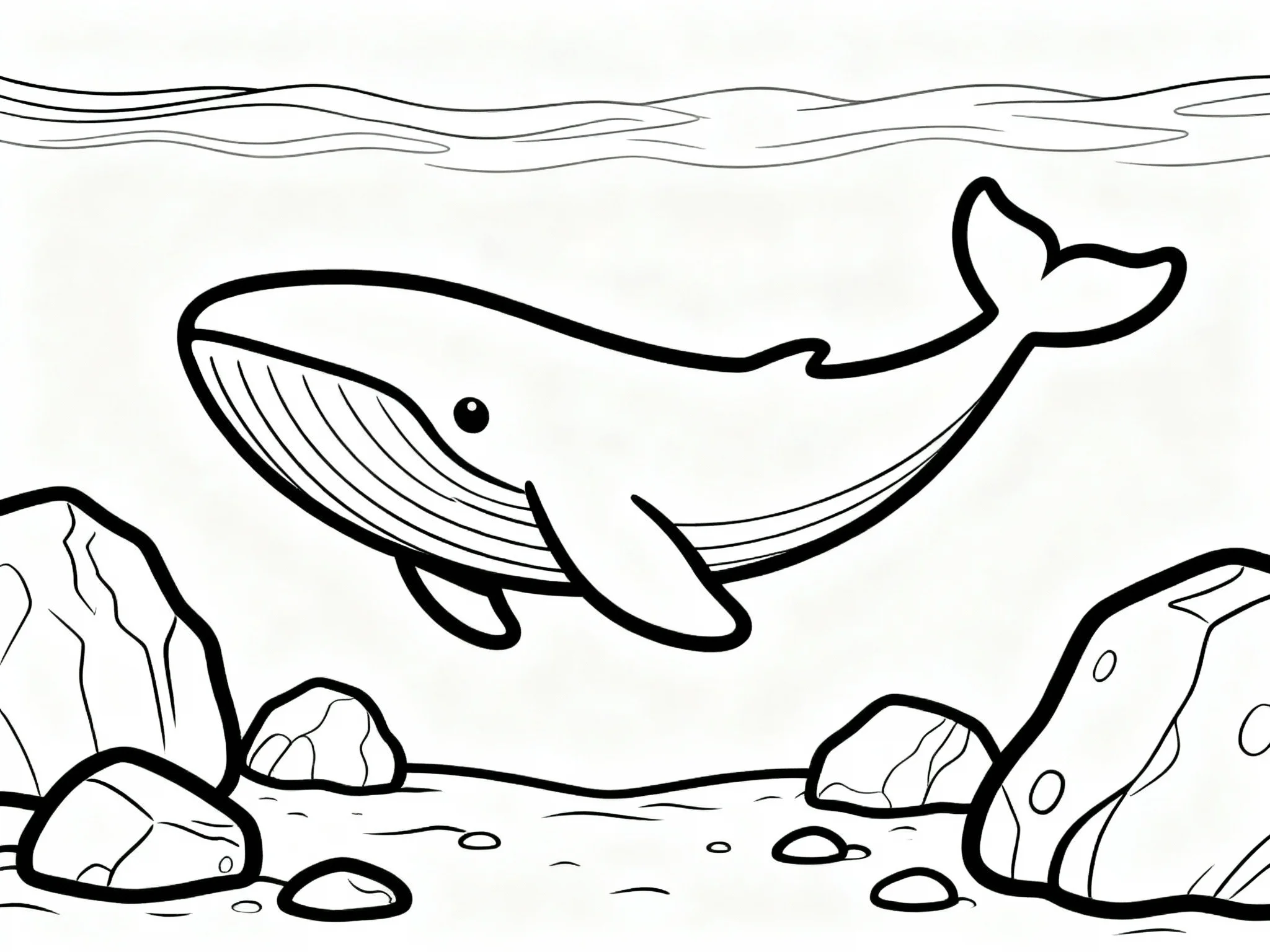 Whale with Rocks