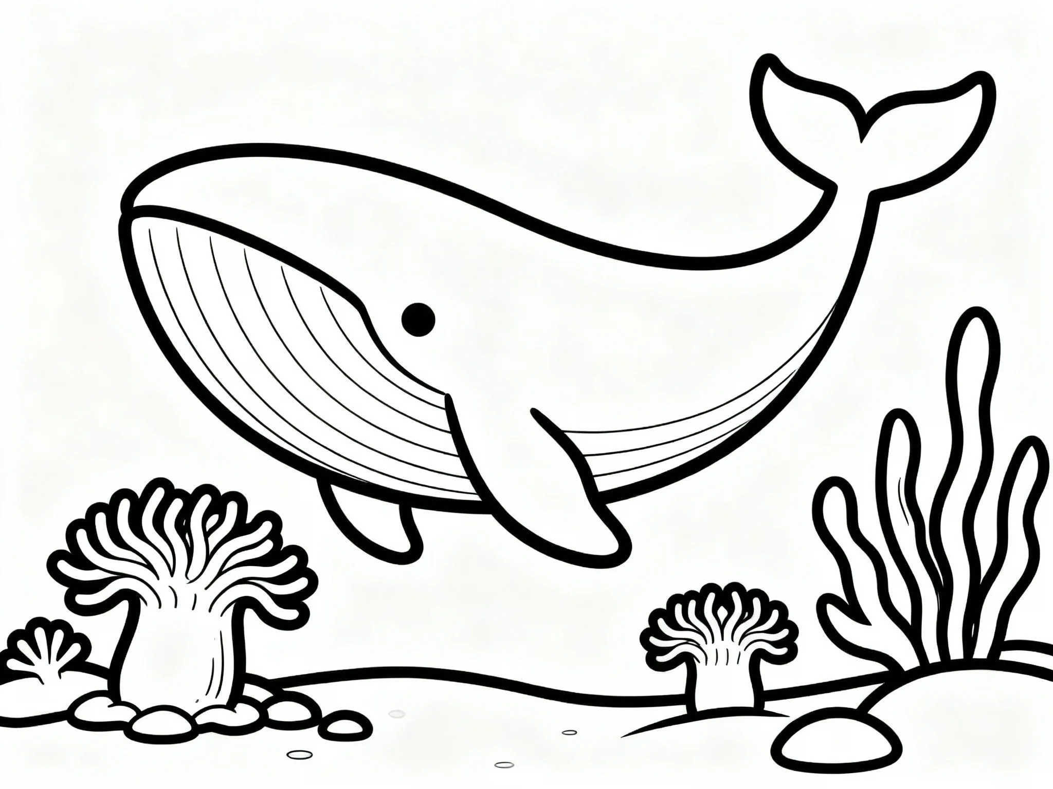 Whale with Anemones