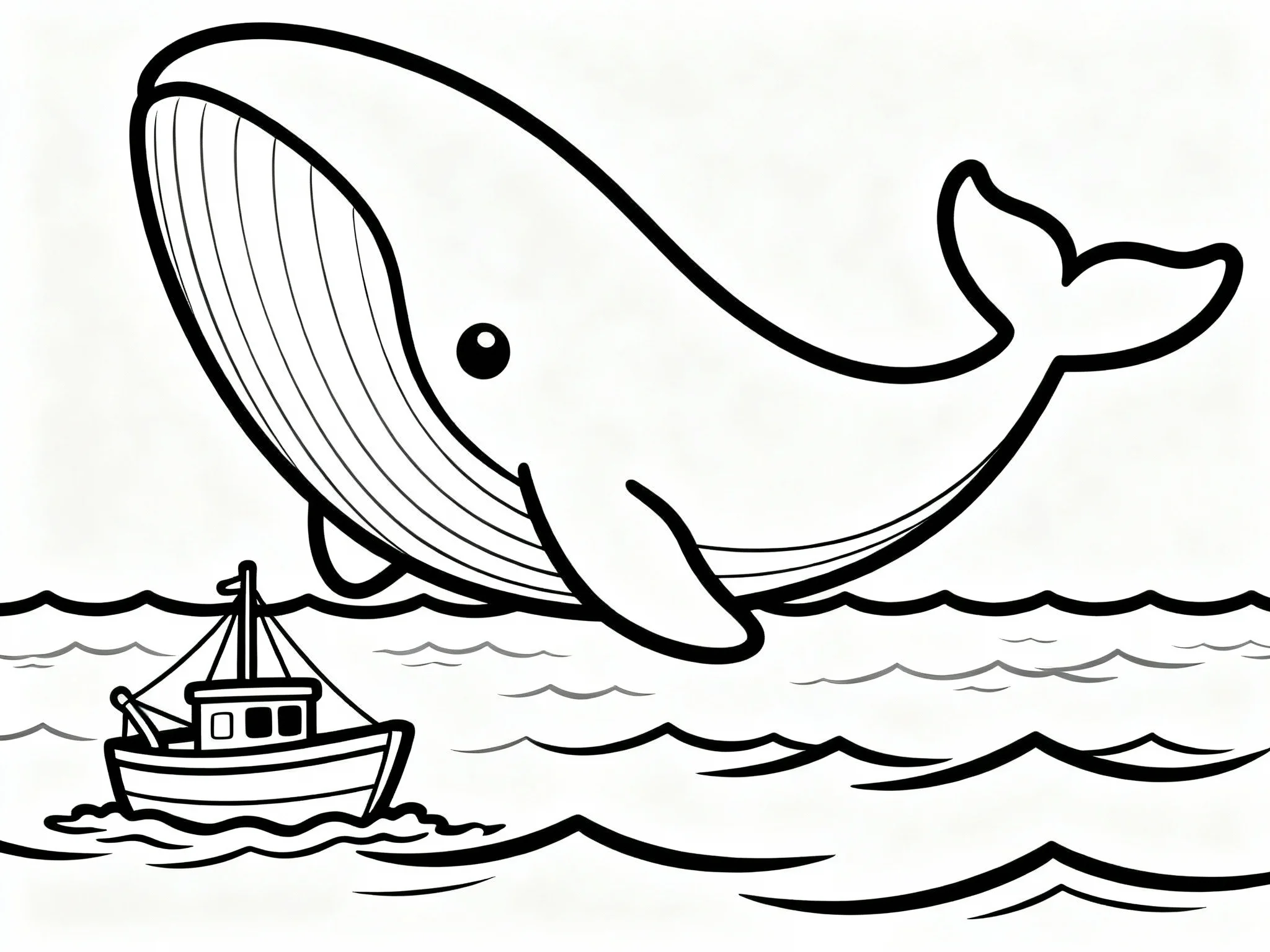 Whale with Boat
