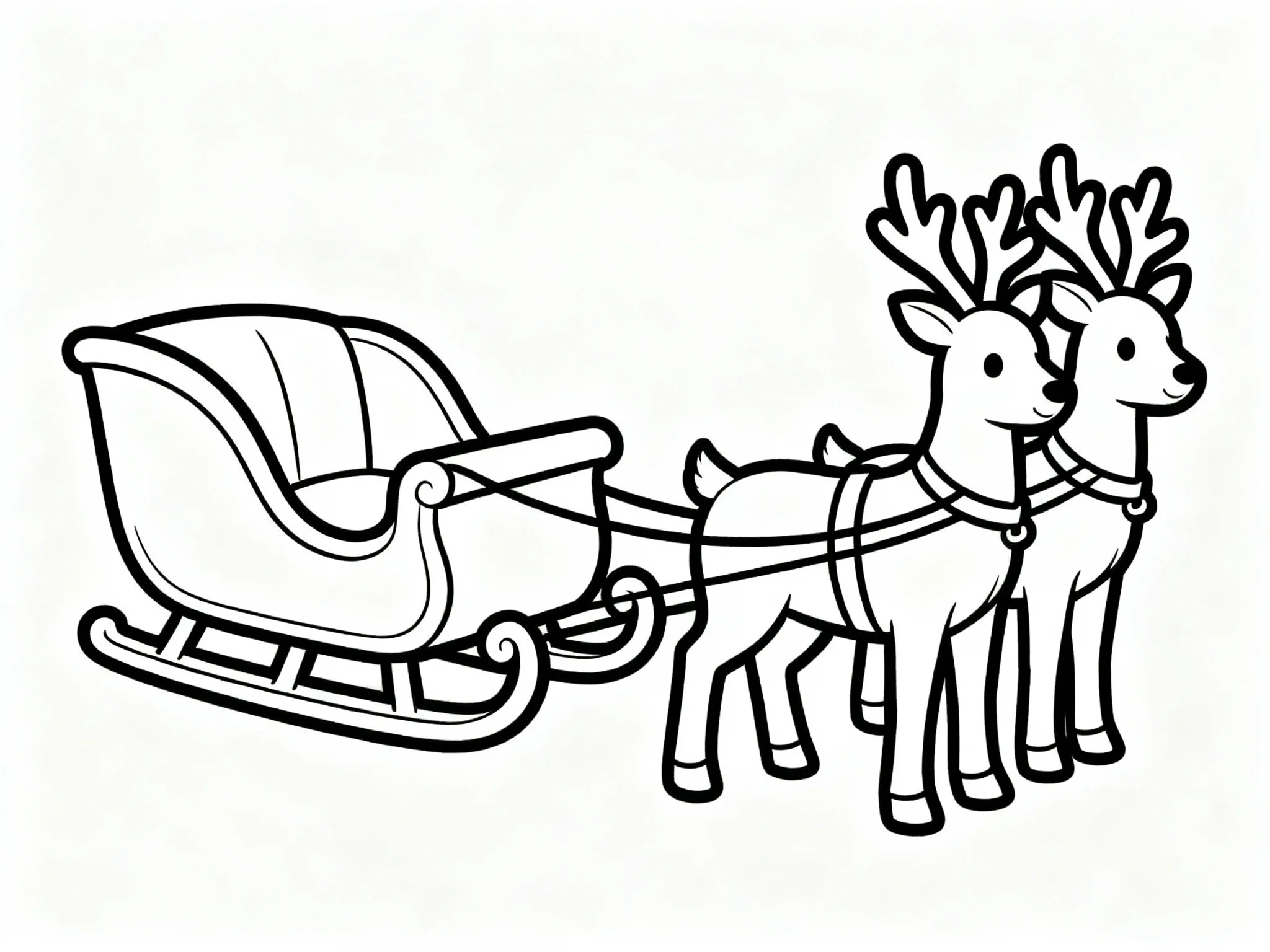 Sledge with Reindeer