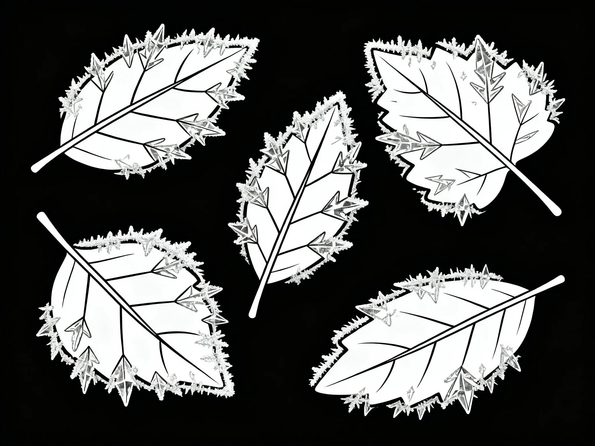 Frosted Leaves