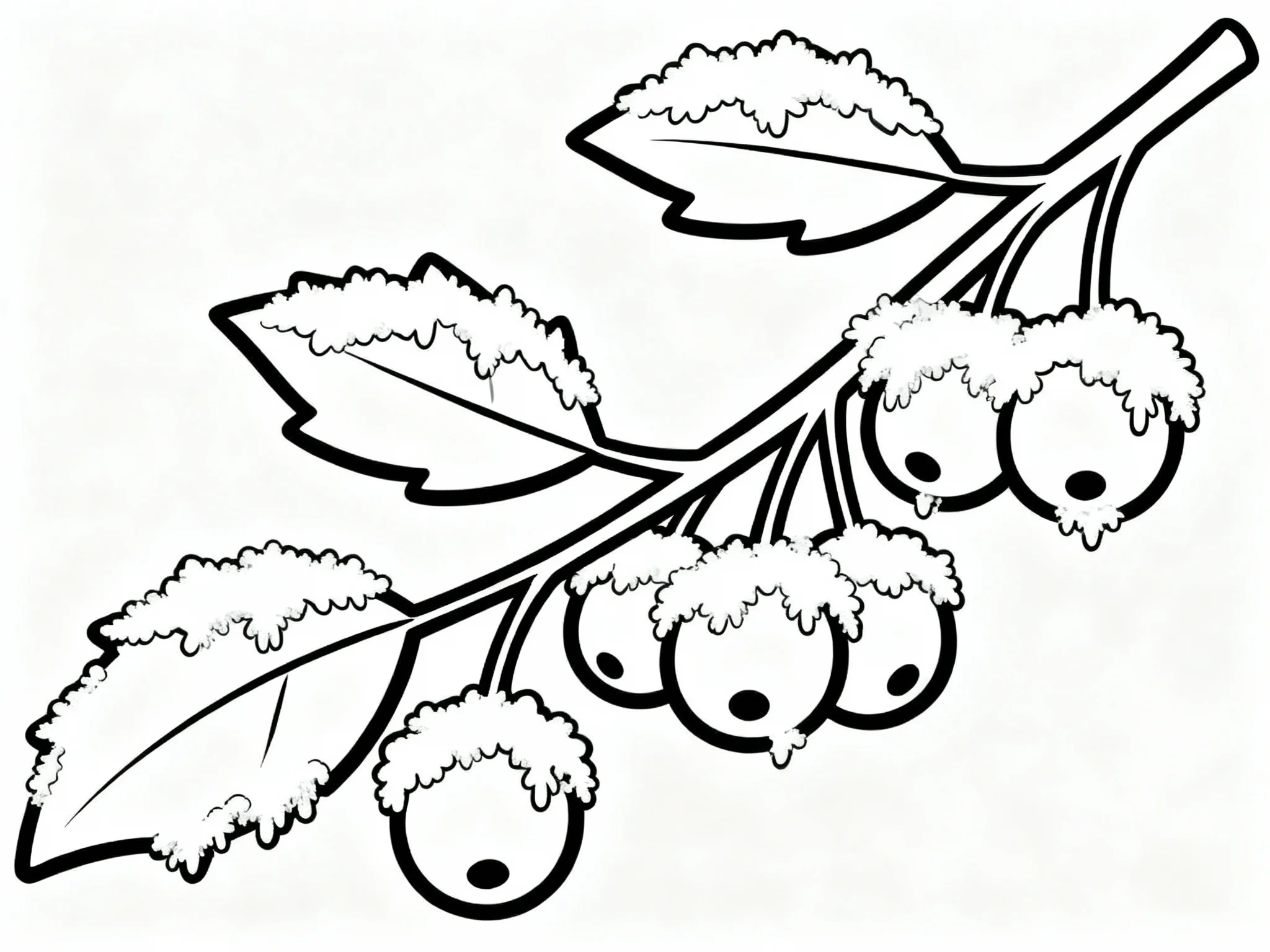 Frosted Berry Branch