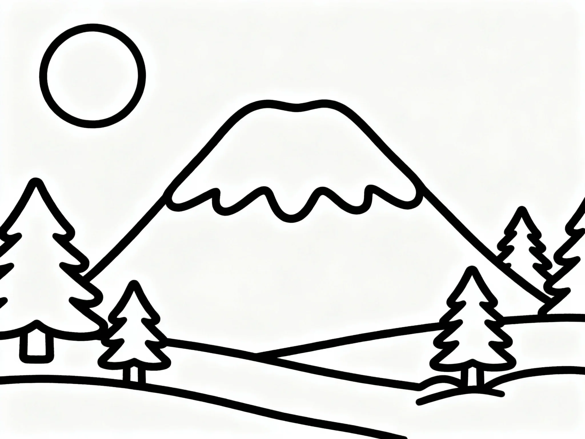 Snowy Mountain Peak