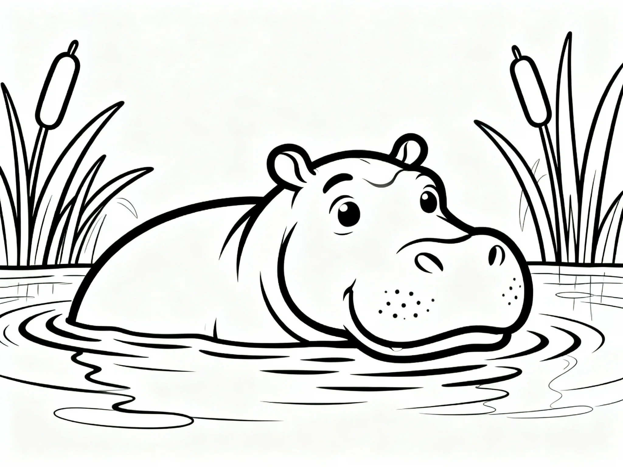 Hippo in Water