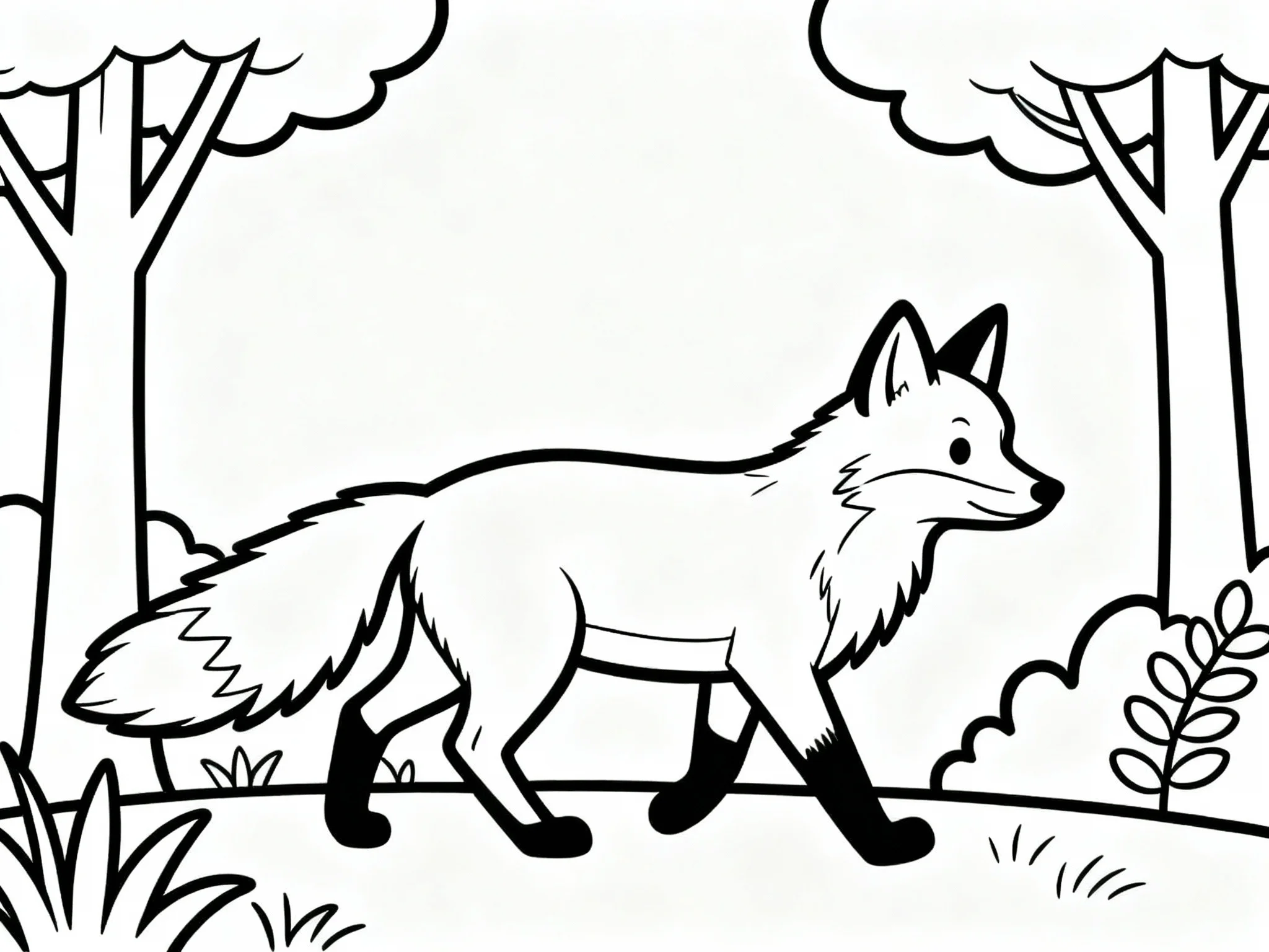 Fox Walking