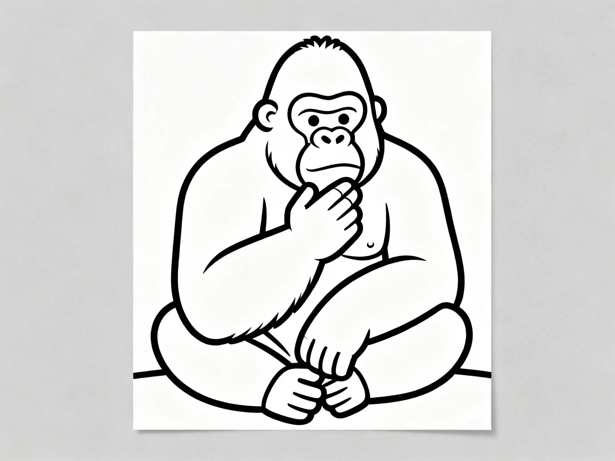 Gorilla Sitting